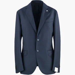 Abito LBM Jack in Lana Vergine Blu Navy