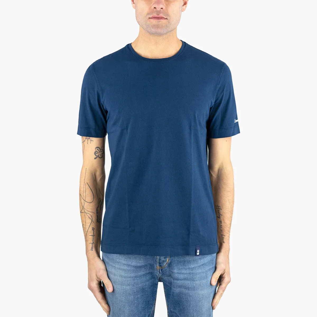 T-Shirt DRUMOHR in Puro Cotone Blu Royal