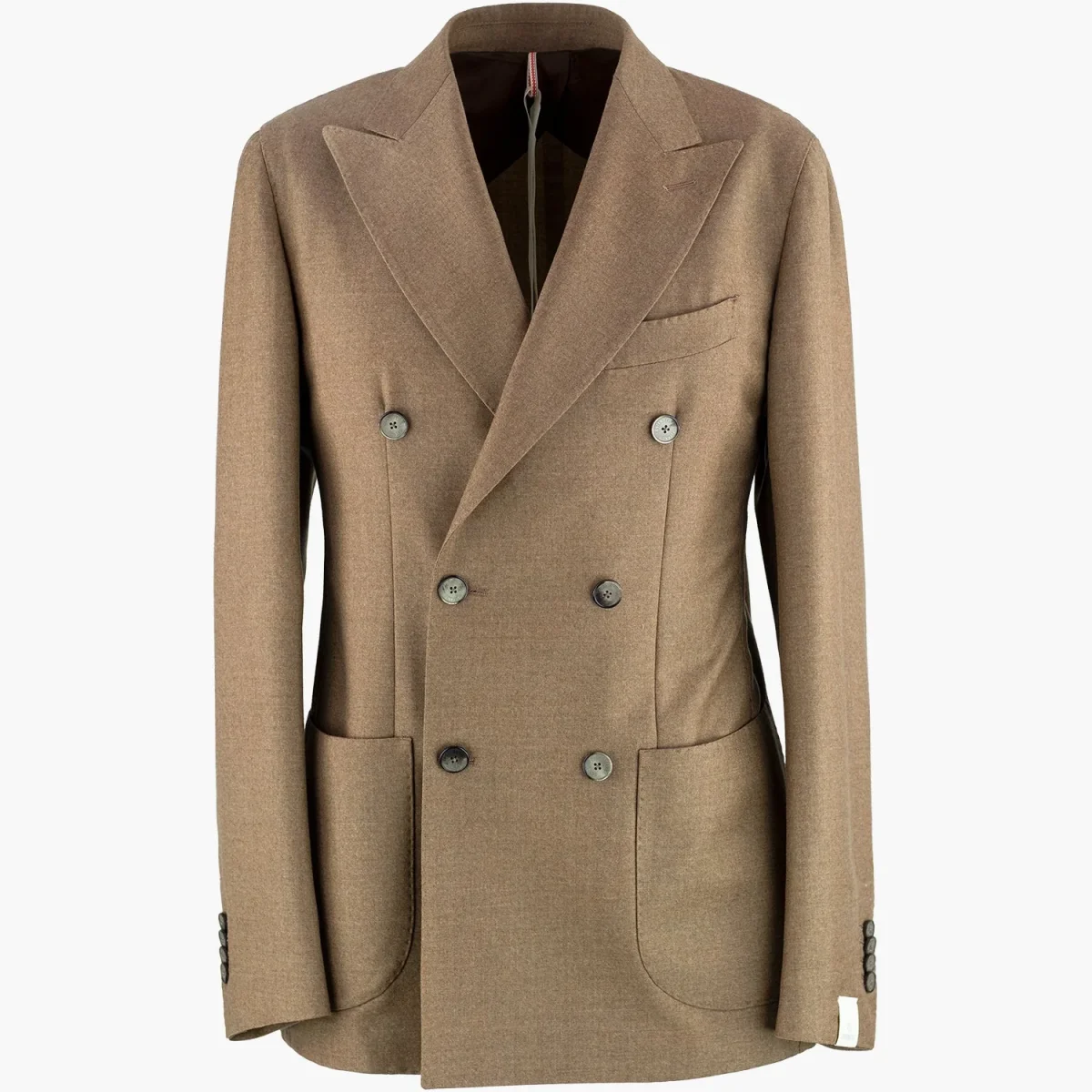 Abito Doppiopetto SANTANIELLO in Lana e Cashmere Cammello