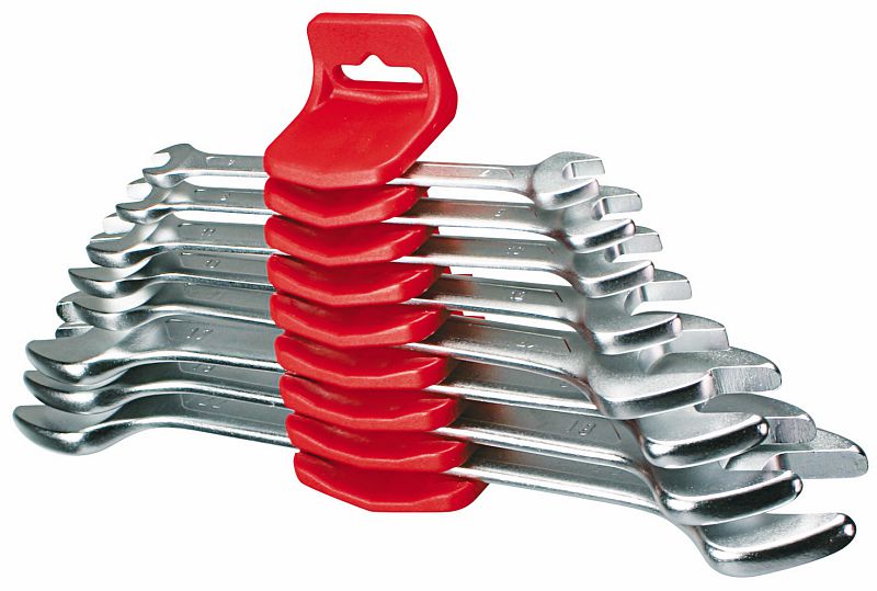 SERIE SET KIT CHIAVI A FORCHETTA DOPPIE CHIAVE FISSA FISSE 8 PZ. USAG 252 N/SR8