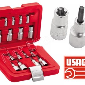 USAG JUST 601 1/4-1/2JTX16 SERIE CHIAVI CHIAVE A BUSSOLA TORX TX MASCHIO FEMMINA