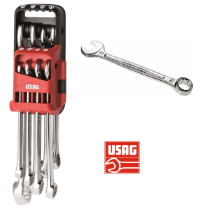 SERIE SET KIT 8 CHIAVI COMBINATE FISSA E STELLA PROFESSIONALI USAG 285 DS8