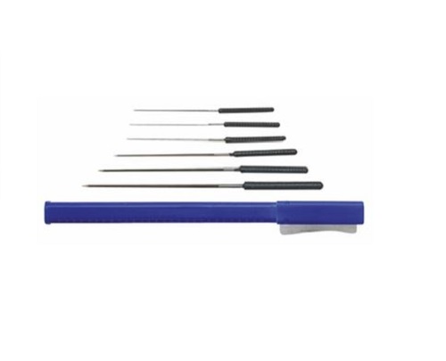 ABC F7787/4 ASSORTIMENTO DI 6 ALESATORI CONICI PENTAGONALI CON ASTUCCIO IN PVC