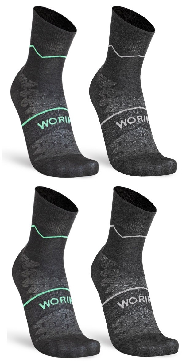 WORIK CALZE FRESCHE TRASPIRANTI COOL THIN SHORT CALZA DA LAVORO 2 PAIA