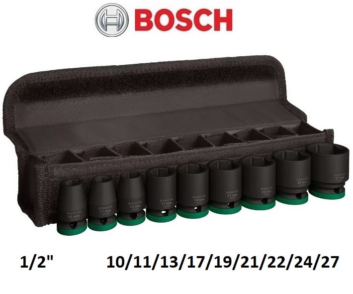 BOSCH SERIE CHIAVI A BUSSOLA MACCHINA ESAGONALI 1/2″ PRO IMPACT 9 PZ